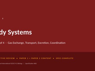 IGCSE Biology: Body Systems Revision
