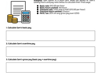 ASDAN Maths - Managing Work Money and Budgeting