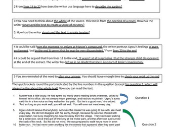 Revision booklet year 11 Language paper 1 and 2 AQA
