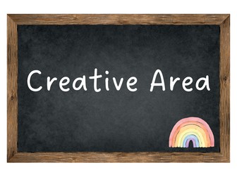 Classroom Area Chalkboard Signs