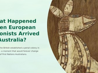 Conflict Between Convicts and First Nations Australians Slideshow Presentation