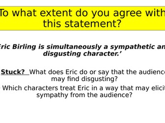 Eric Birling Revision