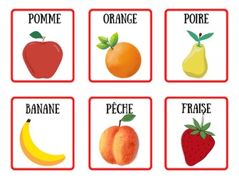 Les Fruits - Flashcards