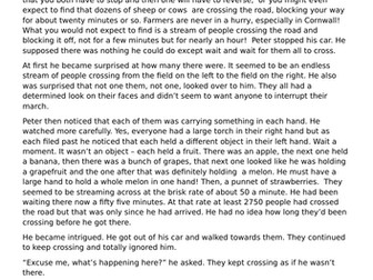 Crossing the Cornish road - continue the strange tale