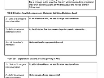 Introductions for Christmas Carol essays - I do / We do / You do