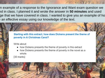 Christmas Carol Timed Model Answer + Exam Strategies