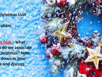 Christmas adverts study English tasks