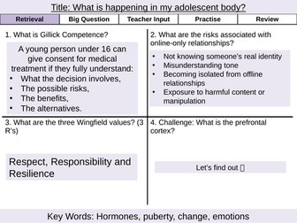 Y8 PSHE- HT4 Autonomy & Advocacy 2