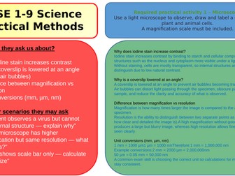AQA GCSE Biology Required Practical' Mastery Pack (Paper 1) | Triple Science | Grade 9 Revision Ques