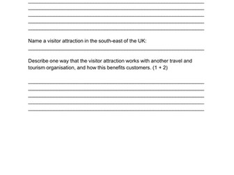 T&T BTEC working together task (transport provider and visitor attraction)