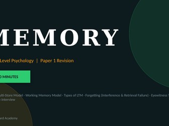 Memory revsion lesson