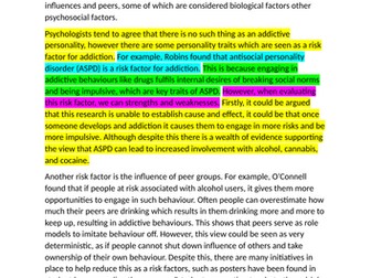 AQA Psychology A-Level Addiction