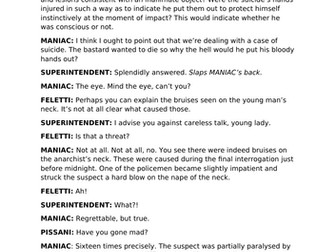 Accidental Death of an Anarchist A Level DRAMA pack