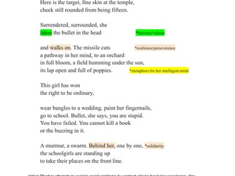 "A Century Later" GCSE ENGLISH LITERATURE poetry analysis