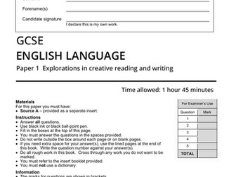 AQA GCSE English Lang p1 new design