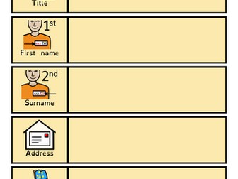 Personal Information Form for CV