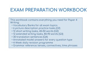 SAMPLE New Edexcel (2024) French  Foundation & Higher Writing  workbooks