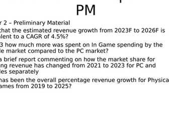 AQA Core Maths - 2026 - Paper 2 - Preliminary Material Activity