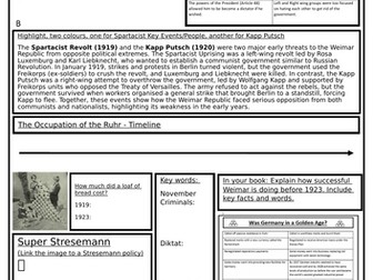 Edexcel Germany Revision - Chunk 1