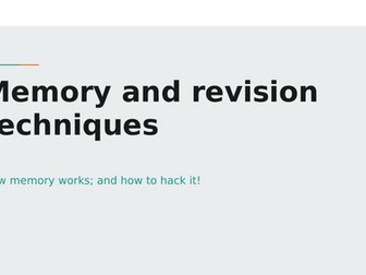 Memory and revision techniques