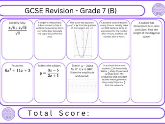 GCSE Maths Revision - Grade 7
