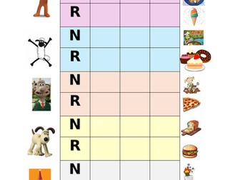 Onset and Rime- Blending to make real/nonsense words