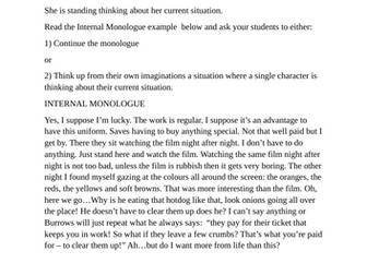 Internal monologue