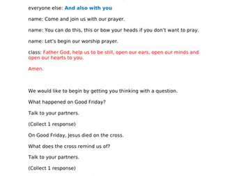 Good Friday Class Assembly
