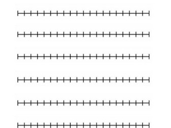 Blank numberlines