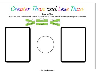 Greater Than or Less Than Game