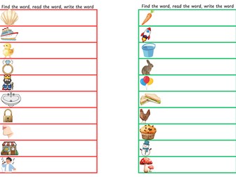 Find the word, Read the Word, Write the Word