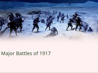 WWI Western Front Battles of 1917 Slideshow Presentation