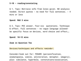 AQA Language Paper One Guide