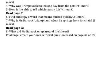 Street Child - Chapter 7 - Retrieval questions