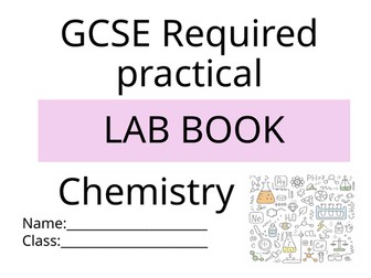 GCSE required practical lab book chemistry AQA revision exam questions work book