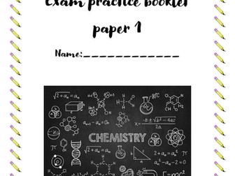 Exam practice work books GCSE AQA Chemistry triple paper 1 and paper 2 homework