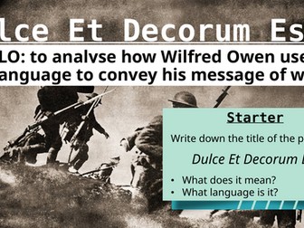 Dulce Et Decorum Est