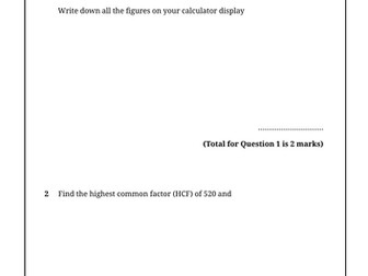(Now available as bundle instead) GCSE Maths 2026 - Edexcel Higher - Predicted Paper 2 (2 versions)