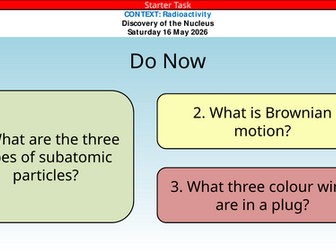 AQA GCSE Physics Radioactivity