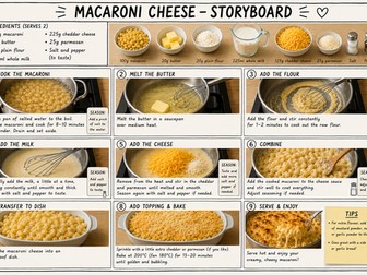 Step by Step instruction on how to make macaroni cheese