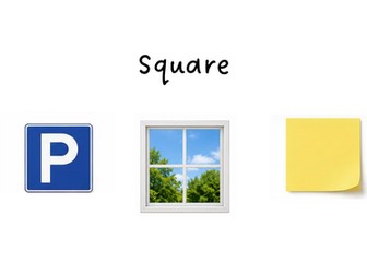 2D Shapes with Real life Objects