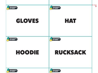 BSL Flashcards - Clothing