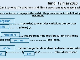 Qu'est-ce que tu regardes? Edexcel GCSE French 2024, Module 1, unit 3