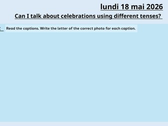 Famille, amour, gateau - Edexcel French GCSE - module 2, Unit 5