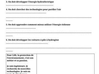 Notre planète - Edexcel French GCSE - Reading resources all units BUNDLE