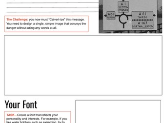 D&T Cover Lesson Booklet: Typography