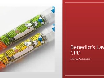 Benedit's Law CPD - Allergy/ Anaphylaxis Training
