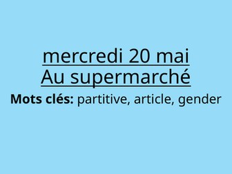 French supermarket shopping