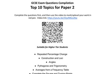 GCSE Maths 2026 - Top 10 Topics for Paper 2 - AQA Higher