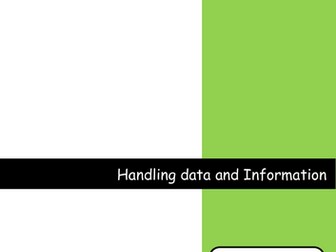 Handling data and Information